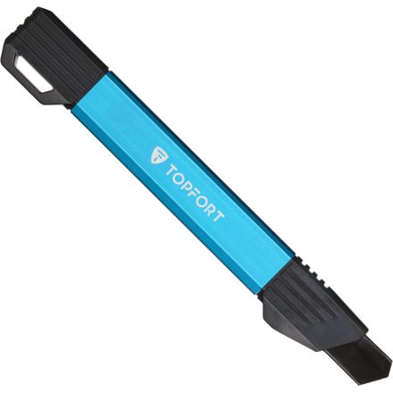 Нож универсальный TOPFORT 9мм с мет.направл.,алюм+ABS,лезв.воронение Нож универсальный TOPFORT 9мм с мет.направл.,алюм+ABS,лезв.воронение