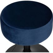 Табурет - Пуф LO_DOBRIN DANNY BLACK LM-2050_B-M_V-MJ9-117 синий велюр