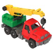 Машина игрушечная КРАН "Строитель", пластиковая, 34x14,5x17 см, НОРДПЛАСТ, 148