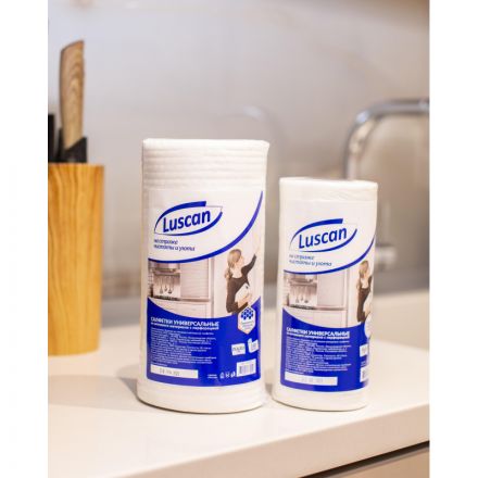 Салфетки хозяйственные в рулоне Luscan вискоза 22x23 см 70 листов Салфетки хозяйственные в рулоне Luscan вискоза 22x23 см 70 листов