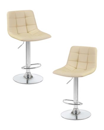 Набор 2 шт Стул барный DOBRIN TAILOR, кремовый