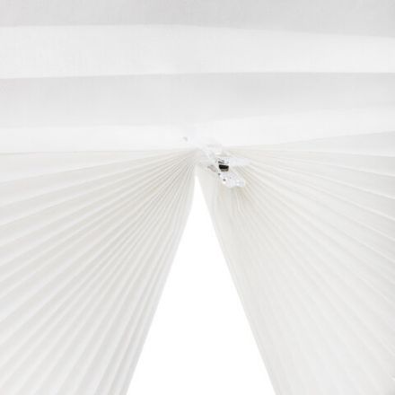 Жалюзи-плиссе, штора тканевая самоклеящаяся BRABIX, 60х180 см, СТАНДАРТ+, 80 г/м2, цвет белый, 1 шт., 700007