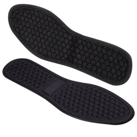 Стельки для обуви с МАССАЖНЫМ ЭФФЕТОМ, материал HI-POLY, размер RU 34-39 / EU 35-40, с линиями выреза, SHEGRA (ШЕГРА), 700754