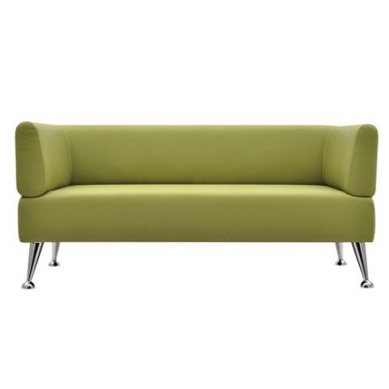 Диван мягкий трехместный "Норд", "V-700", 1560х720х730 мм, c подлокотниками, экокожа, светло-зеленый