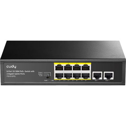 Коммутатор Cudy FS1010PG 8хPoE+ 120W 2хGBUplink