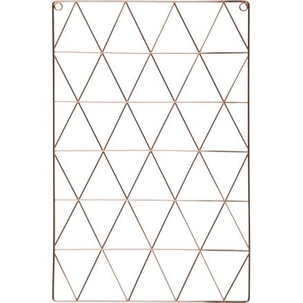 Доска органайзер-решетка Attache 36x55см розовое золото, 3 зажима в наб