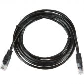 Патч-корд BigTech OPCC010 UTP CCA кат.5e/3м/литой/многожильный (черный)