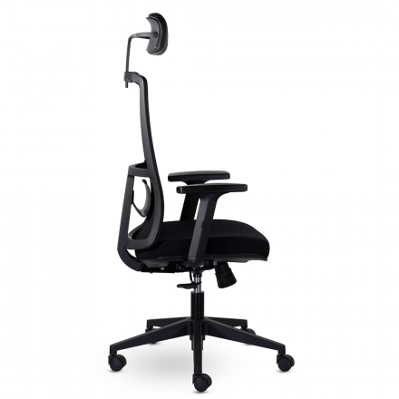 Кресло UTFC Оптима М-901 с подголовником черный пластик (черный) Кресло UTFC Оптима М-901 с подголовником черный пластик (черный)