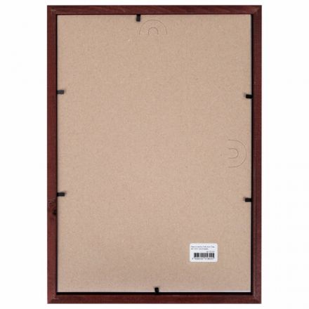 Рамка 21х30 см со стеклом, багет 17 мм дерево, STAFF "Classic", цвет красное дерево, 391364