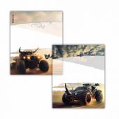 Обложки ПП для тетрадей и дневников ERICH KRAUSE "Road Beast", КОМПЛЕКТ 12 шт., 80 мкм, 212х347 мм, 63507