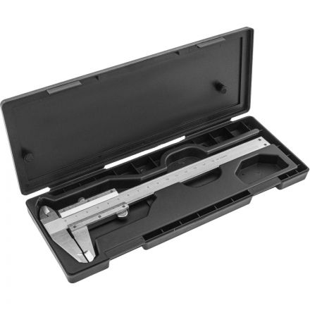 Штангенциркуль металл с глубиномером 150 мм делен. 0,02 мм Matrix, 316315 Штангенциркуль металл с глубиномером 150 мм делен. 0,02 мм Matrix, 316315