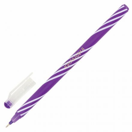 Ручка шариковая масляная ЮНЛАНДИЯ "CANDY", СИНЯЯ, корпус ассорти, узел 0,6 мм, линия письма 0,3 мм, 143019 Ручка шариковая масляная ЮНЛАНДИЯ "CANDY", СИНЯЯ, корпус ассорти, узел 0,6 мм, линия письма 0,3 мм, 143019