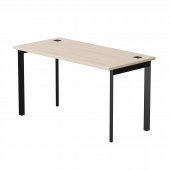 Стол прямой Everprof EVO на металлокаркасе 1380х670х755 мм опоры 45гр Дуб Соната/Черный