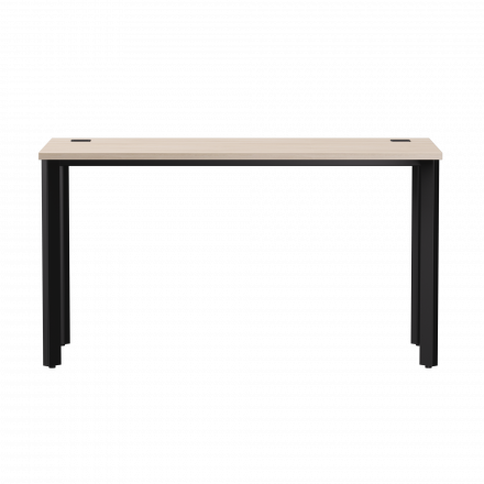 Стол прямой Everprof EVO на металлокаркасе 1380х670х755 мм опоры 45гр Дуб Соната/Черный