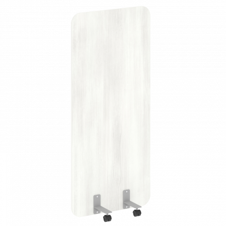 R-line Перегородка на металлических опорах, на роликах DP.R-80-180 Снежная патина/Серый металл 800*18*1800