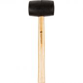 Киянка резиновая 700 г TOPFORT c деревянной рукояткой