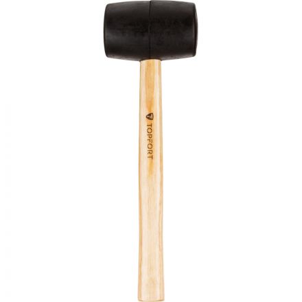 Киянка резиновая 700 г TOPFORT c деревянной рукояткой