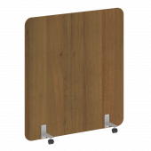 R-line Перегородка на металлических опорах, на роликах DP.R-140-150 Орех/Серый металл 1400*18*1500