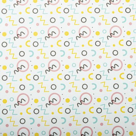 Бумага упаковочная подарочная мелованная "Terrazzo&Memphis", 70х100 см, 10 дизайнов ассорти, ЗОЛОТАЯ СКАЗКА, 592054