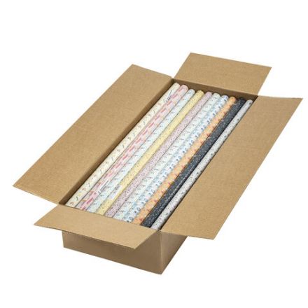 Бумага упаковочная подарочная мелованная "Terrazzo&Memphis", 70х100 см, 10 дизайнов ассорти, ЗОЛОТАЯ СКАЗКА, 592054