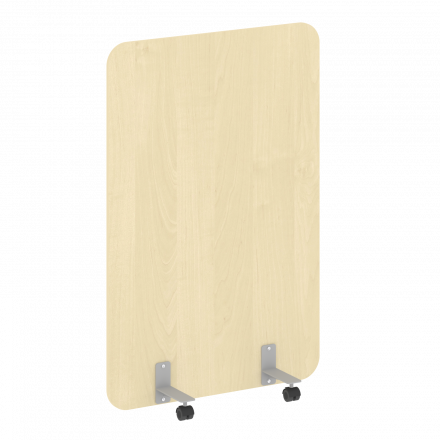 R-line Перегородка на металлических опорах, на роликах DP.R-100-150 Клён/Серый металл 1000*18*1500