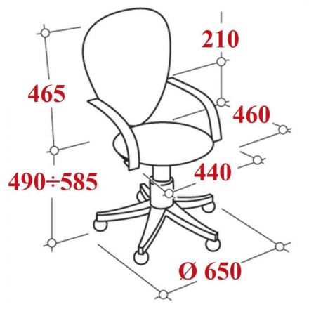 Кресло Chairman 698 ткань TW черная, сетка черная SL (7022347)