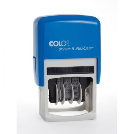 Датер автоматический пластиковый Colop S220 (шрифт 4 мм, буквенное обозначение месяца)