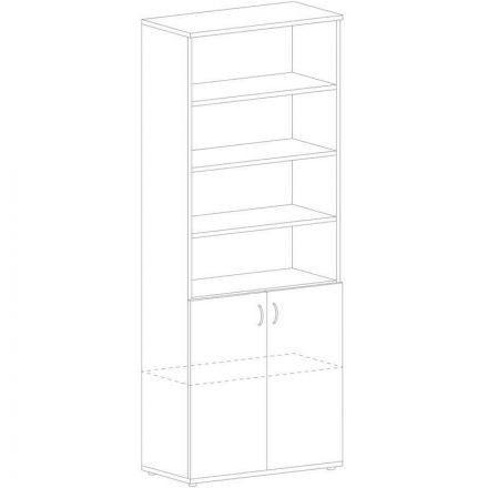 Шкаф IN Рондо комбинированный Ш-15н N6 ноче милано 804х450х2149 Шкаф IN Рондо комбинированный Ш-15н N6 ноче милано 804х450х2149