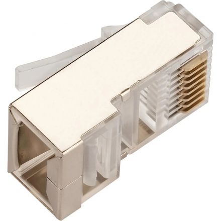 Коннектор RJ45 TWT TWT-PL45/S-8P8C/JR100 STP 8P8C унив cat.5e 100шт/уп Коннектор RJ45 TWT TWT-PL45/S-8P8C/JR100 STP 8P8C унив cat.5e 100шт/уп