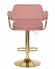 Стул барный DOBRIN CHARLY GOLD, розовый велюр (MJ9-32)