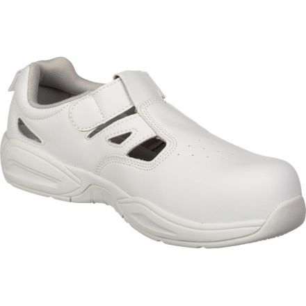 Сандалии Мистраль с перфорацией White GRIP PROTECTION c ПП р.45 (19143)