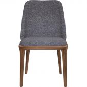 Стул Bruno (520х570х860) орех темный/ткань melange-grey