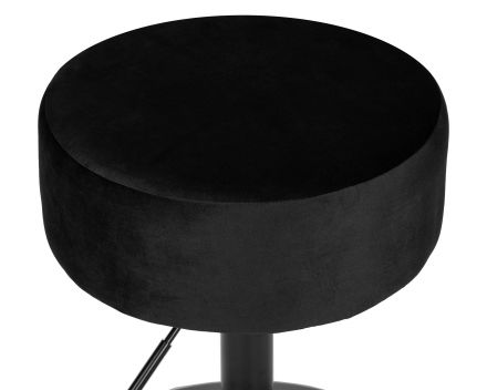 Пуф DOBRIN DANNY BLACK, черный велюр (MJ9-101)