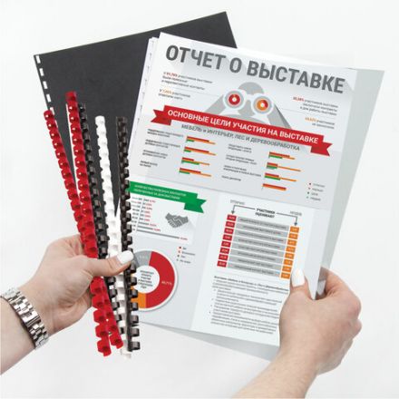 Пружины пластиковые для переплета, КОМПЛЕКТ 100 шт., 14 мм (для сшивания 81-100 л.), белые, BRAUBERG, 530918 Пружины пластиковые для переплета, КОМПЛЕКТ 100 шт., 14 мм (для сшивания 81-100 л.), белые, BRAUBERG, 530918