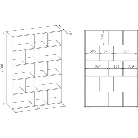 Стеллаж Сокол СТ-15  Белый