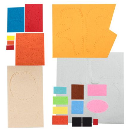 Набор для шитья игрушки из фетра "Животные фермы", 4 игрушки, ЮНЛАНДИЯ, 664736 Набор для шитья игрушки из фетра "Животные фермы", 4 игрушки, ЮНЛАНДИЯ, 664736