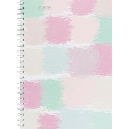 Бизнес-тетрадь А5,80л,кл,гр,обл.мат.лам. Attache Selection Pastel Квадраты