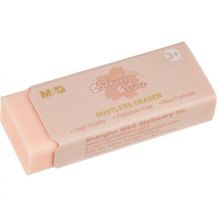 Ластик прямоугольный M&G Sakura, 45x20x11мм, термопласт каучук, в ассорт