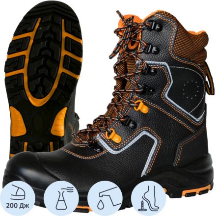 Ботинки с высокими берцами PERFECT PROTECTION ПУ/НР с ПП и АС р.37 (111737)