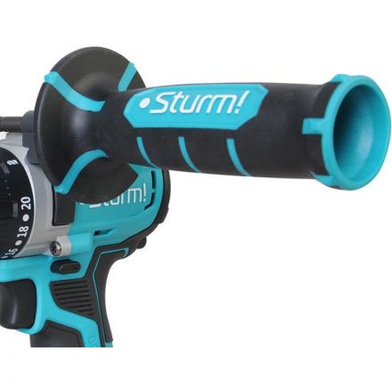 Дрель аккум б/щ Sturm!, 18В, 1BatterySystem, 80Нм, 2х3.0Ач, 4в1 CD2080