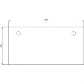 Стол Avance 6М.668 1200х600х750 шамони светлый/алюминий матовый
