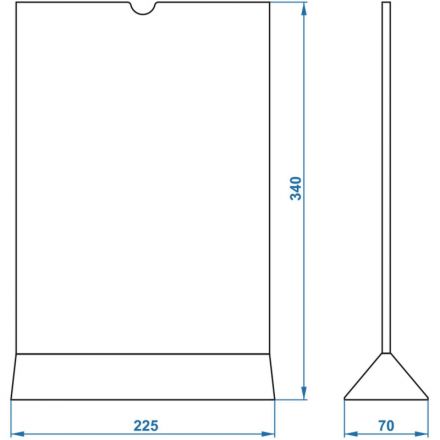 Подставка настольная менюхолдер Выбор Есть А4 2стор,разборн,литьев.пластик