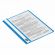 Скоросшиватель пластиковый ЮНЛАНДИЯ, А4, 130/180 мкм, голубой, 228678
