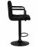 Стул барный DOBRIN KRUGER ARM BLACK, черный вельвет (LAR-E2041-52)