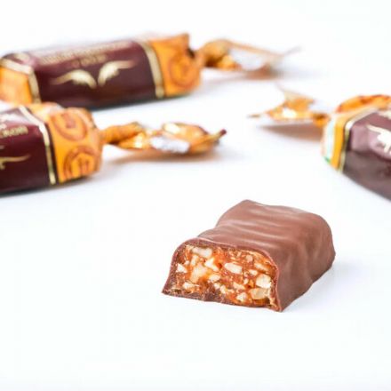 Грильяж в глазури ФАБРИКА ИМ. КРУПСКОЙ на основе арахиса и фундука, 1000 г