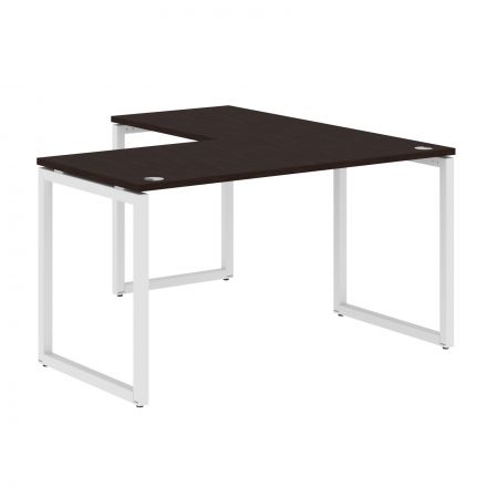 Стол угловой XQCT 1415 Легно темный/Белый 1400х1500х750