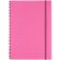 Бизнес-тетрадь Тетрадь Attache Neon А4 96л кл.спираль, обл.пластик, розовый