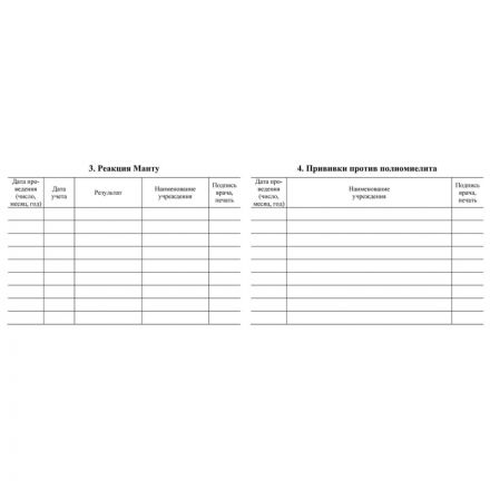 Сертификат о профилактических прививках красный А6 24л КЖ-401а 2шт/уп