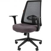 Кресло VT_Chairman 535 Россия LT ткань черный/серый