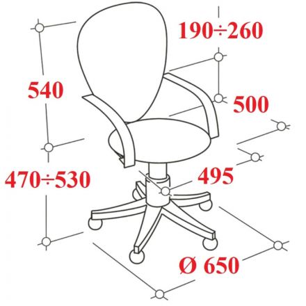 Кресло VT_Chairman 535 Россия LT ткань черный/серый